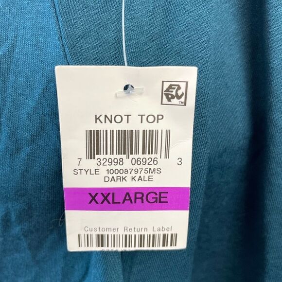 NWT Style & Co Knot Top Long Sleeve Shirt Size XXL - Picture 5 of 7